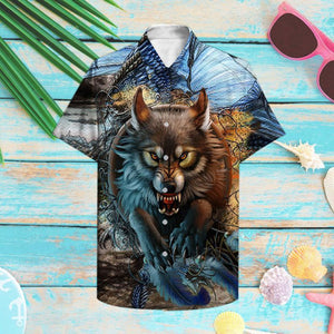 Wolf Hawaiian Shirt | Unisex | Adult | HW5005