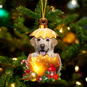 YELLOW Labrador In Golden Egg Christmas Ornament - Best gifts your whole family