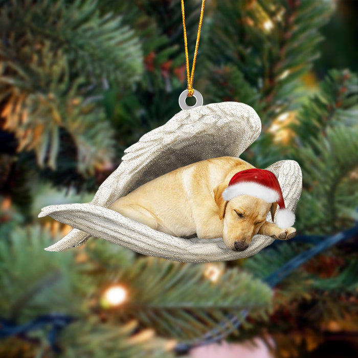 Yellow Labrador Sleeping Angel Christmas Ornament Dog Christmas Hanging Ornament - Best gifts your whole family