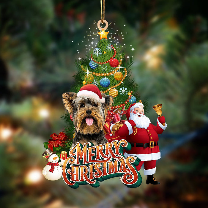 Yorkshire Terrier 2-Christmas Tree&Dog Hanging Ornament - Best gifts your whole family