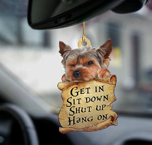 Yorkshire Terrier Get In Yorkie Lover Two Sided Ornament - Best gifts your whole family