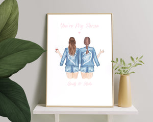 Personalized Picture Perfect Exclusive Gift, Custom Best friend print, Best friend gift, Friendship print, Friendship Gift, Personalised Best Friend Print, Gift For Her