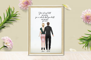 Personalized Picture Couple Love Portrait, Love, Customised Gift For Her, Gift For Him, Anniversary Gift, Engagement Gift, Custom Print, Couples, Best Friend, Couple Gift